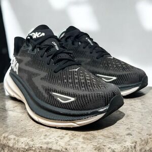 Hoka Clifton 9 Women's Running Shoes Black 9B US 7.5 UK 41.5 EU 26‎ JPN
